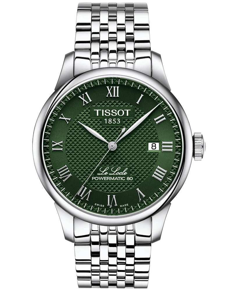 Tissot Men's Swiss Automatic Le Locle Powermatic 80 Stainless Steel Bracelet Watch 39mm