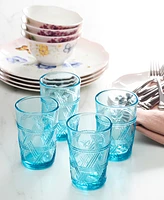 Lenox Butterfly Meadow Blue Tall Glasses, Set of 4
