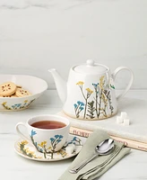 Lenox Wildflowers Tea Cup & Saucer, Set of 4