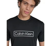 Calvin Klein Men's Logo Short-Sleeve Swim Rash Guard