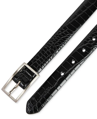 Calvin Klein Skinny Center-Bar-Buckle Dress Belt