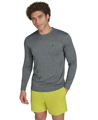Calvin Klein Men's Monogram Long-Sleeve Swim Rash Guard