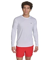 Calvin Klein Men's Monogram Long-Sleeve Swim Rash Guard