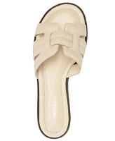 Arezzo Women's Hanna Round Toe Flat Sandals