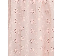 City Studios Juniors' Cotton Eyelet Babydoll Dress