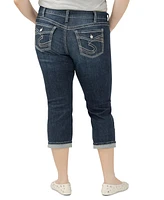 Silver Jeans Co. Plus Suki Mid-Rise Curvy Fit Capri