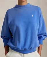 Polo Ralph Lauren Women's Oversize Back-Logo Fleece Crewneck Sweatshirt