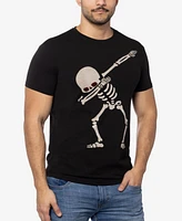 Men's Dabbing Skeleton Rhinestone Graphic T-Shirts