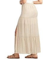 Bcx Solid Gauzy Texture Maxi Skirt