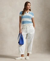 Polo Ralph Lauren Women's Slim-Fit Cable-Knit Shirt