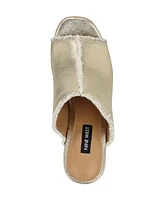 Nine West Women's Baja Slip-On Espadrille Wedge Sandals