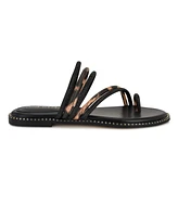Nine West Women's Dashin Embellished Strappy Flat Sandals