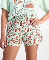 Disney Juniors' Winnie The Pooh Strawberry-Print Shorts