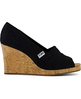 Toms Women's Slip On Wedge Sandals