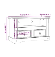 Tv Stand Mexican Pine Corona Range 35.8"x16.9"x22"