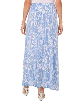 Vince Camuto Women's Abstract-Print A-Line Maxi Skirt