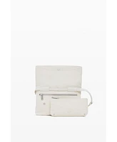 Desigual Women's Medium perforated flap bag