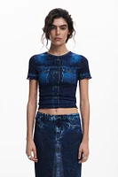 Desigual Women's Denim effect T-shirt