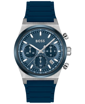 Hugo Boss Men's Candor Quartz Chronograph Silicone Watch