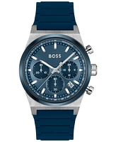 Hugo Boss Men's Candor Quartz Chronograph Silicone Watch