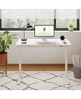 Flexispot EG9W-e, Electric Height Adjustable Glass Top Standing Desk, Black