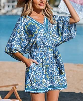 Women's Earthy Escape Paisley Romper