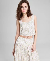 And Now This Women's Sleeveless Eyelet Tank Top, Exclusively at Macy's