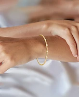 Diamond Station Bezel Flexible Bangle Bracelet (1/3 ct. t.w.) in 10k Gold