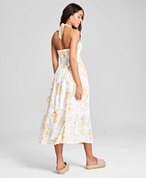 And Now This Women's Printed Halter Sweetheart-Neck Dress, Exclusively at Macy's