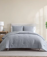 Nautica Nautical Stitch Chambray -Pc. Comforter Set