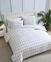 Nautica Plot Percale -Pc. Duvet Cover Set