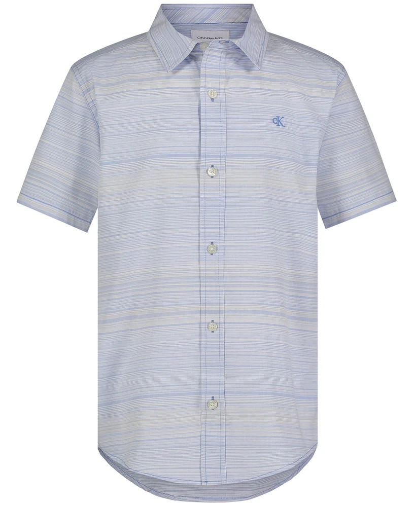 Calvin Klein Big Boys Mini Stripe Shirt
