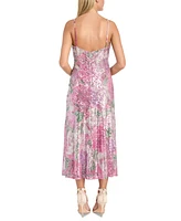 Morgan & Company Juniors' Sequined Empire-Waist Midi Dress