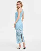 Bar Iii Women's Sleeveless Crochet Maxi Dress, Exclusively at Macy's