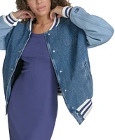 Starter Women's Colorblocked Denim Varsity Jacket