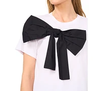 CeCe Women's Oversized Bow T-Shirt