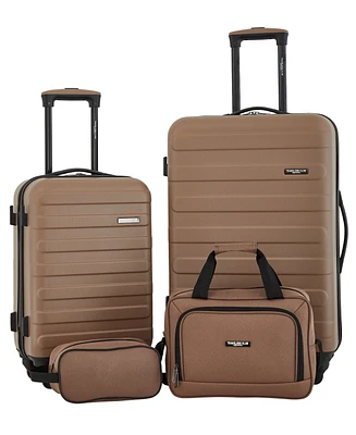 Travelers Club Austin 4 Piece Hardside Luggage Set
