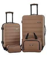 Travelers Club Austin 4 Piece Hardside Luggage Set