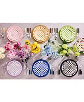 Mackenzie-Childs Multi Check Dinner Plate