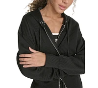 Starter Women's Geo Jacquard Cropped Full-Zip Hoodie