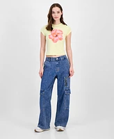 Grayson Threads, The Label Juniors' Hibiscus Graphic Baby T-Shirt