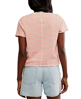 Free People Women's Everyday Cotton Striped T-Shirt