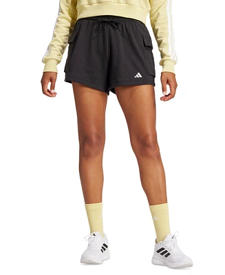 adidas The Essentials Logo French Terry Cargo Shorts