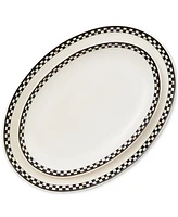 MacKenzie-Childs Courtly Check Everyday Oval Platters, Set of 2