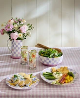 MacKenzie-Childs Lilac Check Serving Bowl, 112-oz.