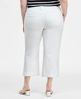 Liverpool Los Angeles Plus Stride High-Rise Cropped Wide-Leg Jeans