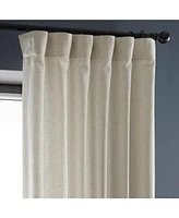 Half Price Drapes Malted Cream Heavy Faux Linen Curtain