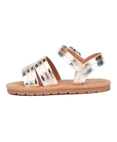 Olivia Miller Big Girls Rainbow Daze Slide Sandals