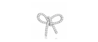 Bow Studs Silver and Cubic Zirconia