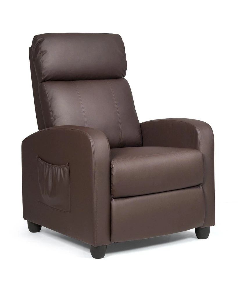 Recliner Sofa Wingback Chair with Massage Function